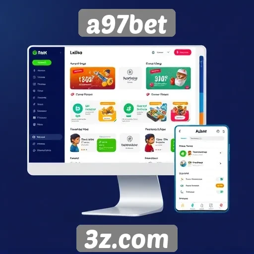 Interface do usuário do site a97bet é amigável